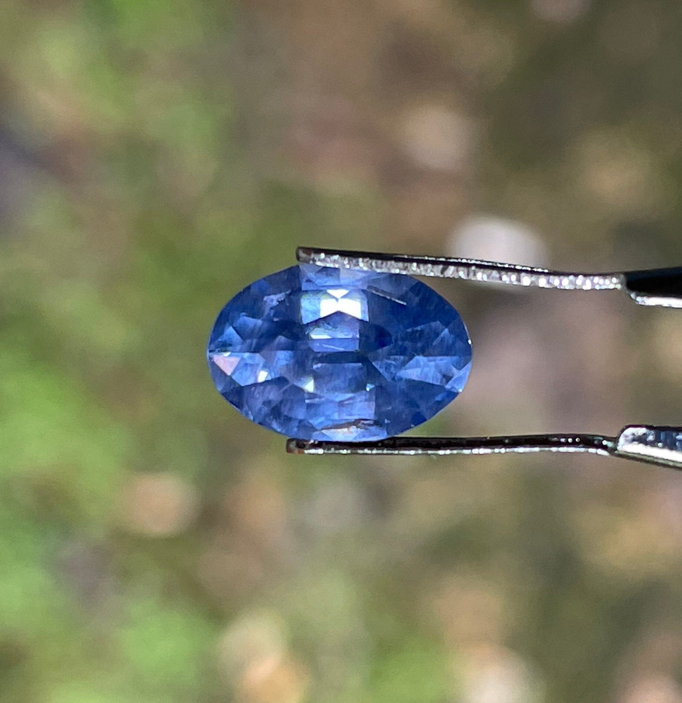 2.45CT スカイブルーサファイア（天然非加熱） ID- SS001439 - Etsy 日本