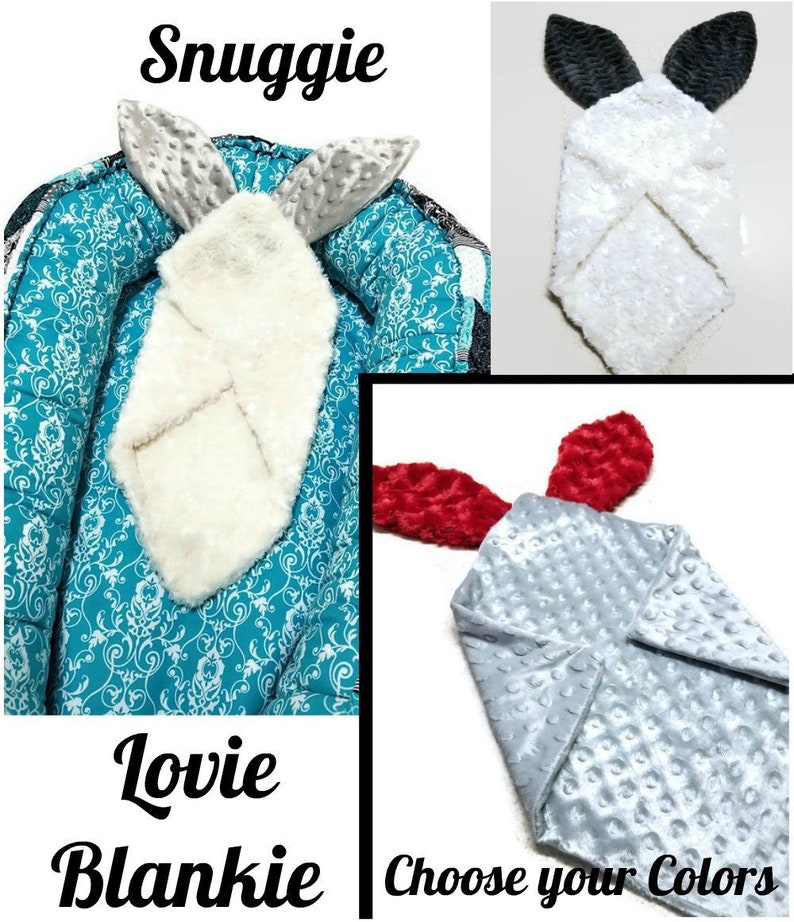 Baby Mini Blanket Snuggy Blankie Lovie Soft Blankie Baby Cuddle Blanket Lovey Blanket Security Blanket Snuggie Bunny