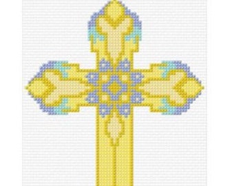 Religious Cross Cross Stitch Pattern PDF Pattern Digital Download Bible Verse Modern Cross Stitch Jesus Cross Stitch Faith Cross Stitch