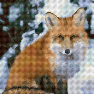 Red Fox Cross Stitch Pattern PDF Pattern Digital Download Animal Cross Stitch Wild Animal Nature Pattern Counted Cross Stitch Needlepoint