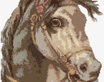Cavalo ponto cruz padrão pdf padrão download digital animal ponto cruz cavalo amante presente cavalo bordado presente para ela equitação 14ct