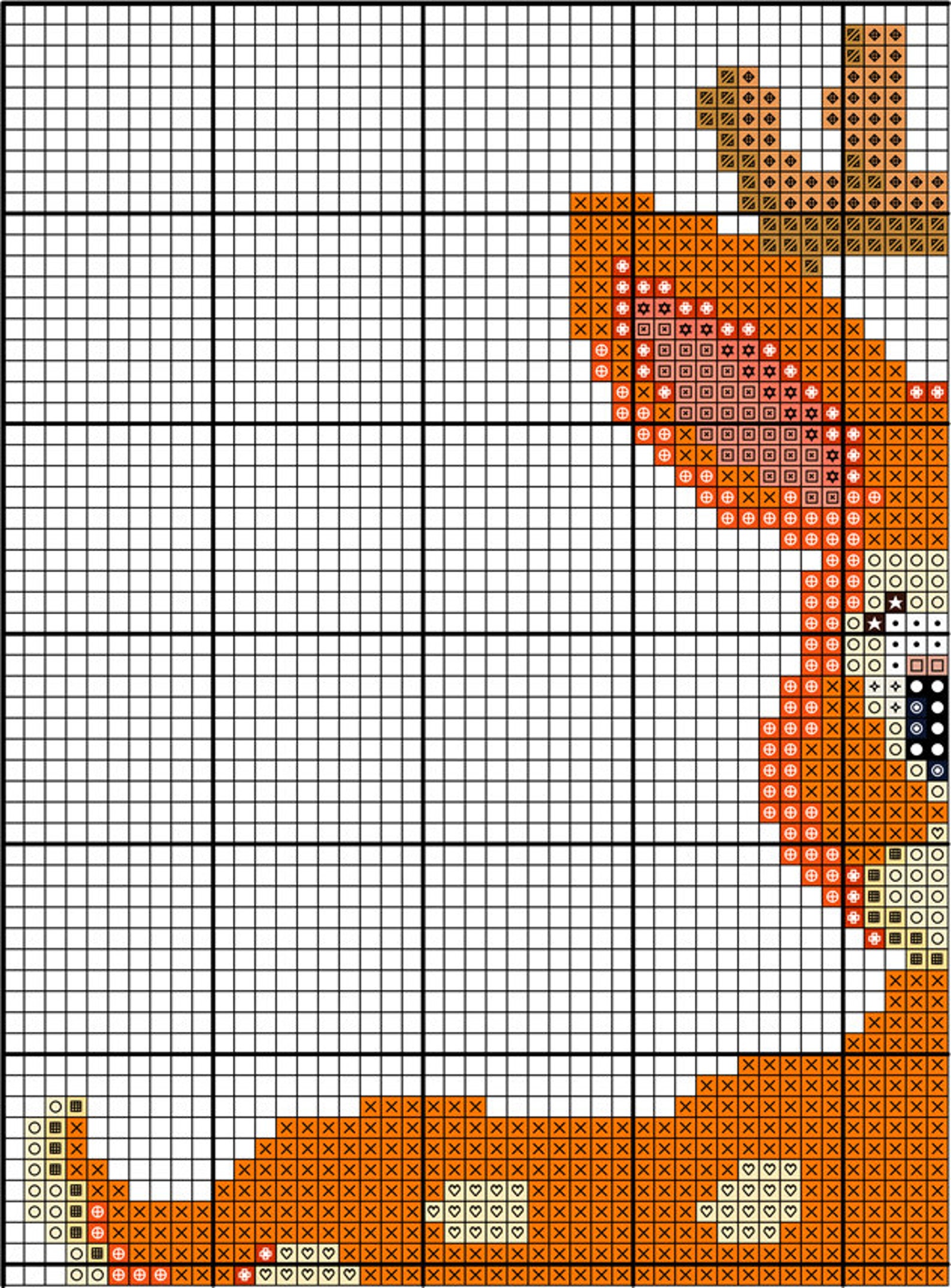 Deer Cross Stitch Pattern PDF Pattern Digital Download Modern | Etsy