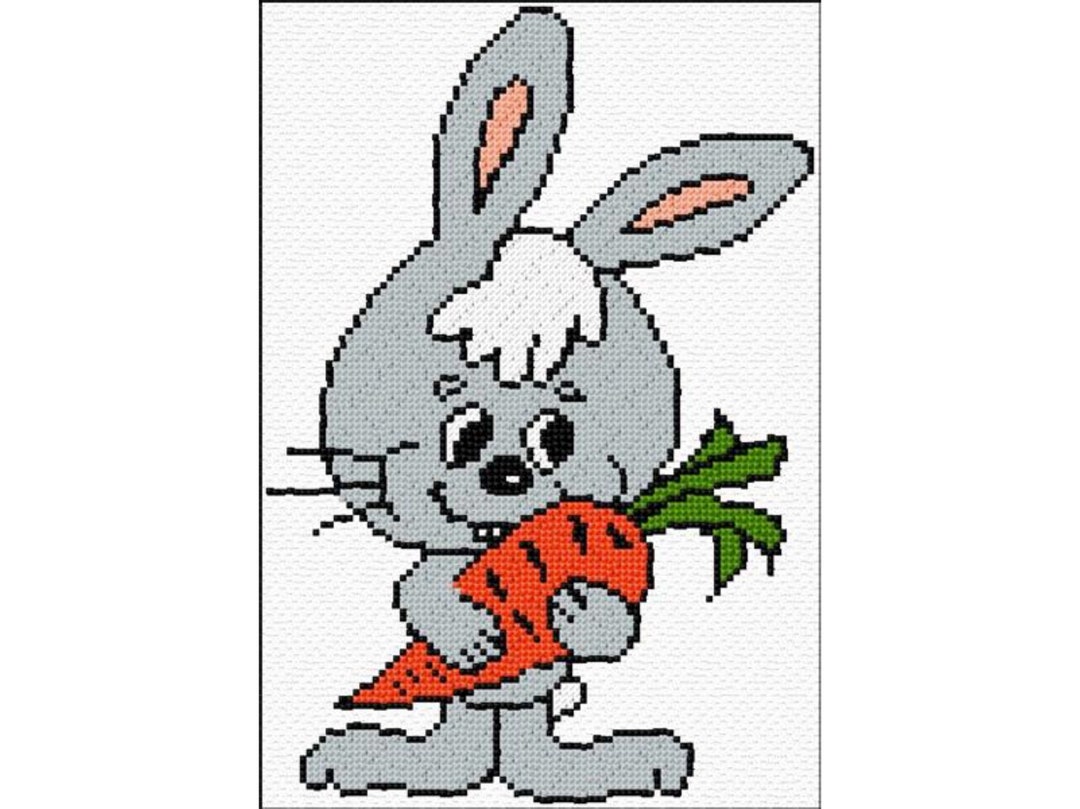Bunny Cross Stitch Pattern PDF Pattern Digital Download Easter Cross ...