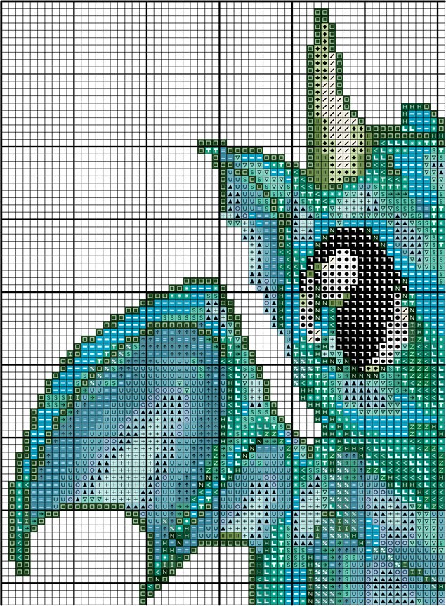 Green Dragon Cross Stitch Pattern PDF Digital Dungeons & | Etsy