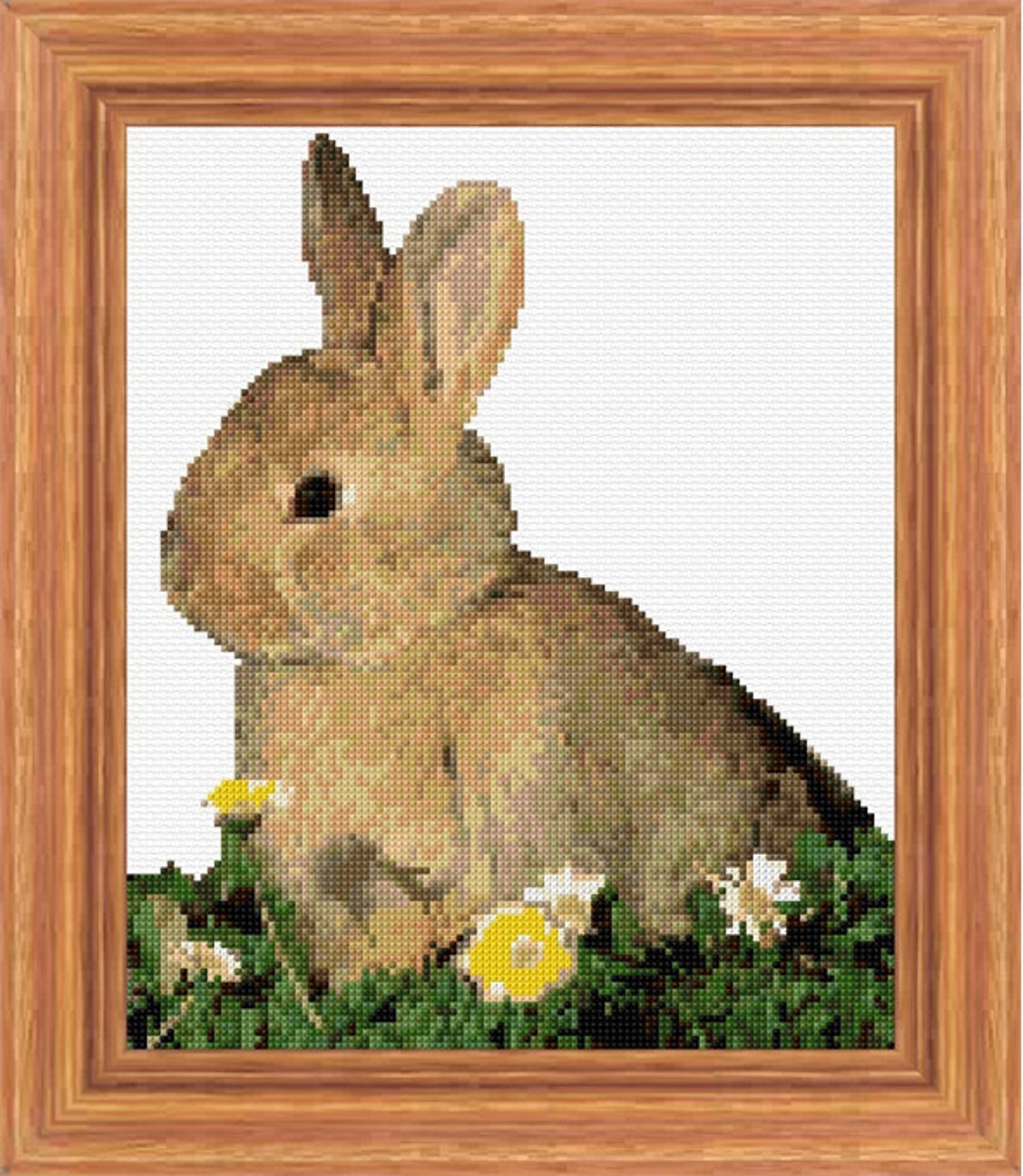 Garden Rabbit Cross Stitch Pattern PDF Pattern Digital Download Counted ...