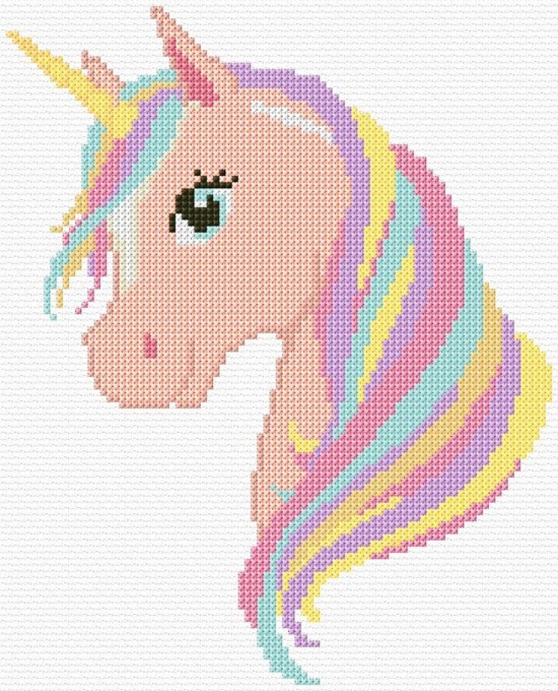 Unicorn Cross Stitch Pattern PDF Pattern Digital Download Etsy