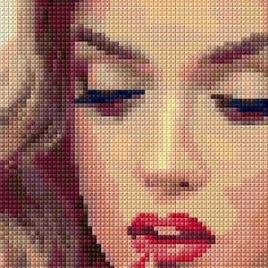 Beautiful Lady Cross Stitch Pattern PDF Pattern Counted Cross Stitch Digital Download Lady Sewing Pattern Gift For Her Wedding Cross Stitch