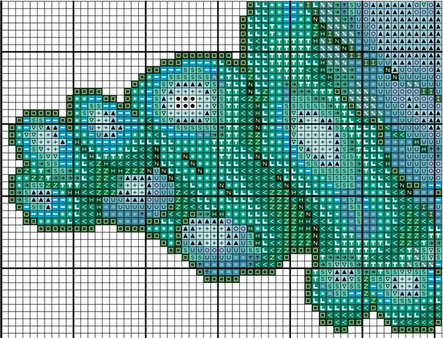 Green Dragon Cross Stitch Pattern PDF Digital Dungeons & | Etsy