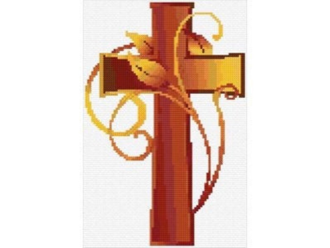Religious Cross Cross Stitch Pattern PDF Pattern Digital Download ...
