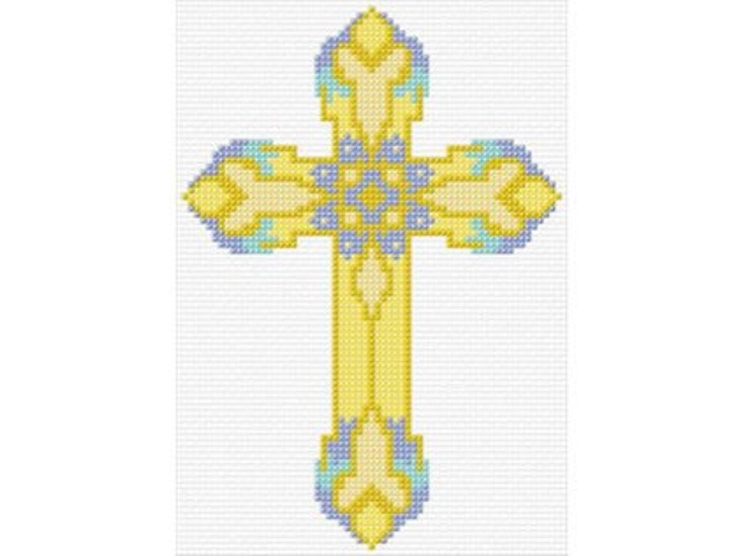 Religious Cross Cross Stitch Pattern PDF Pattern Digital Download Bible