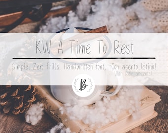 A Time To Rest Handwriting Font with all Latin Accents
