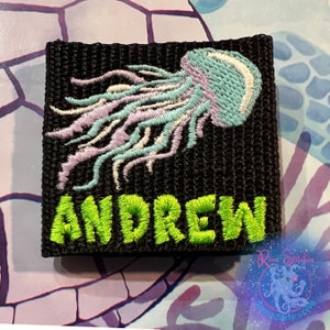 Jellyfish Glow-in-the-Dark | Personalized & Customizable Scuba Diver BCD Identification Tag | Made on Maui | Scuba Diver Gift