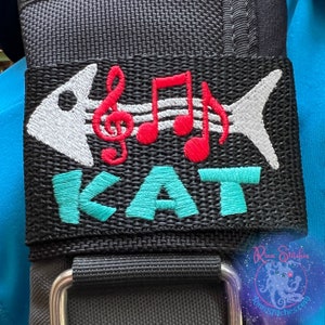 Bone Daddy Personalized Embroidered BCD ID Tag made on Maui, Hawaii by Rinn Stitches