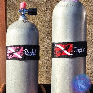 Mermaid Dive Flag - Women's Dive Day 2024 Exclusive Design - Tank Strap | Made on Maui by Rinn Stitches