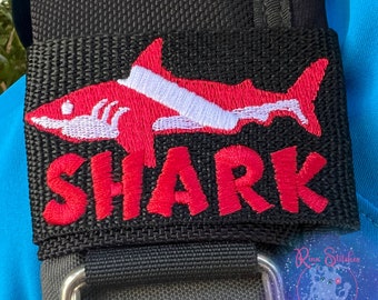 Gepersonaliseerde duikvlag haai trimvest - cadeau duiker