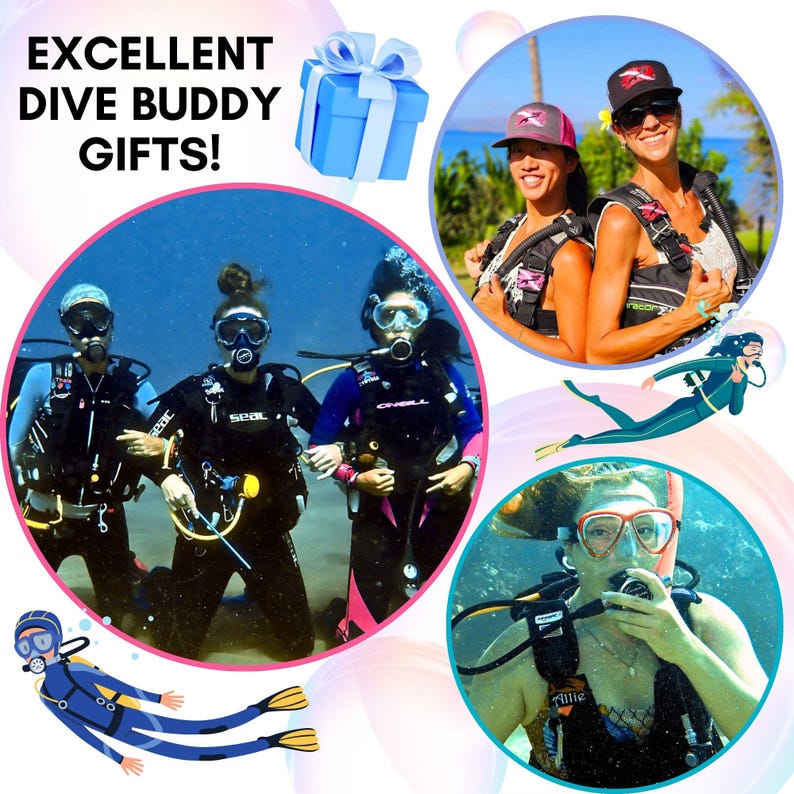 Personalized Dive Flag BCD Tag: Embroidered Scuba Diver Gift image 18