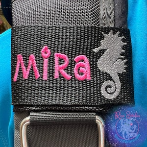 Seahorse | Personalized & Customizable Scuba Diver BCD Identification Tag | Scuba Diver Gift | Made on Maui | Scuba Diver Gift