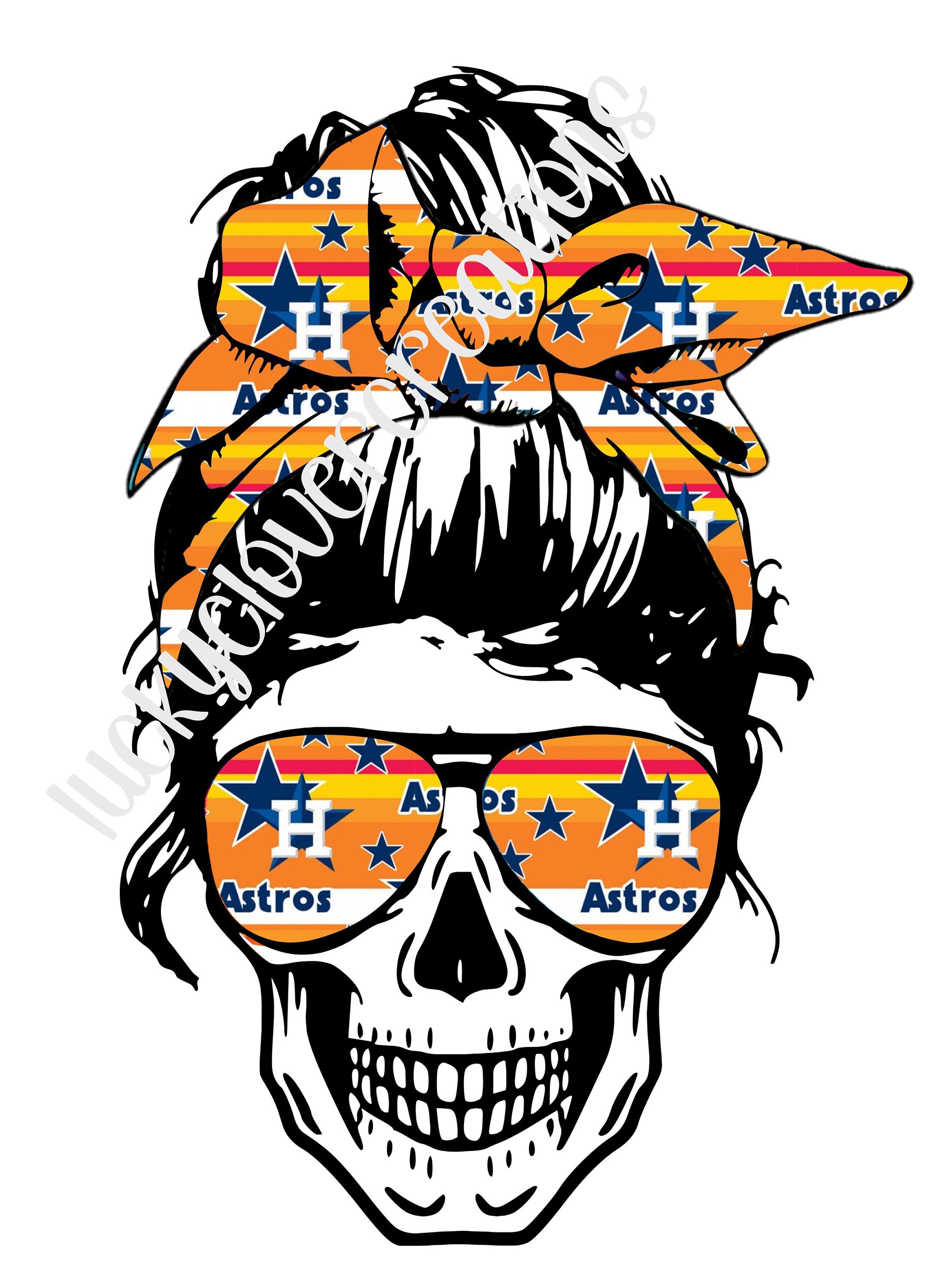 astros skull svg