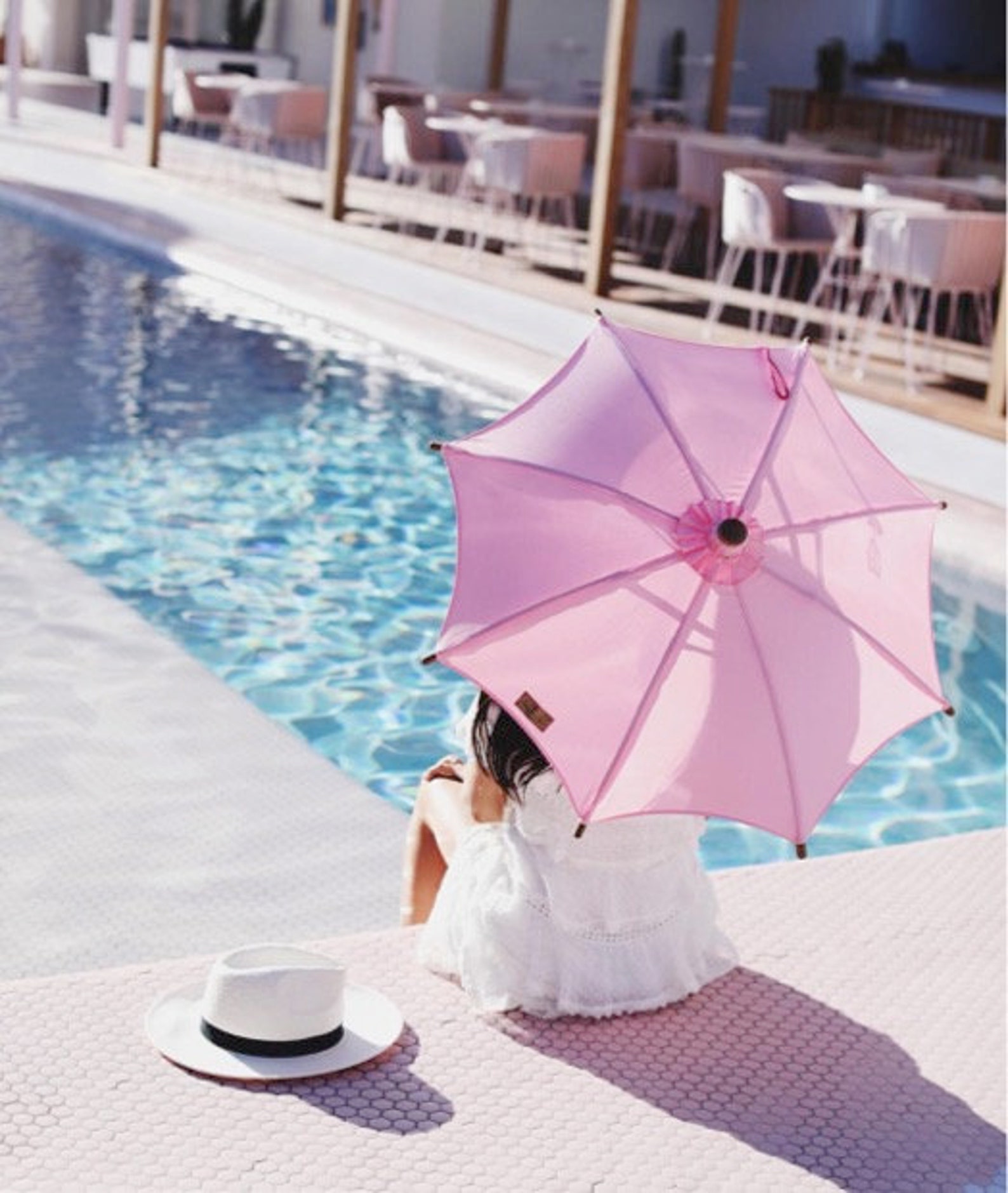 Haasch bamboo umbrella with natural materials