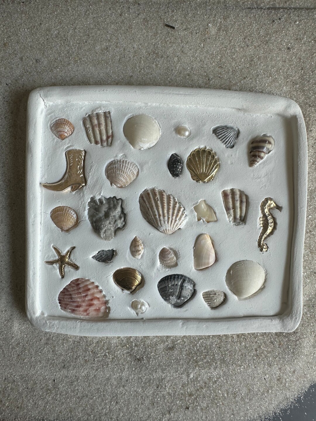 Coastal Cowgirl Shell Clay Jewelry Dish Decor, Ring Dish, Coastal ...