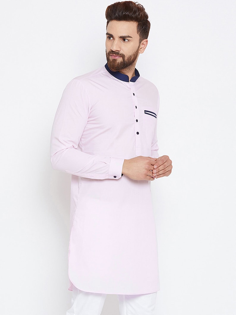Indian Men/'s Cotton Kurta Bohemian Loos Fit Shirt Wedding Party Wear Ethnic Casual Tunic Big /& Tall