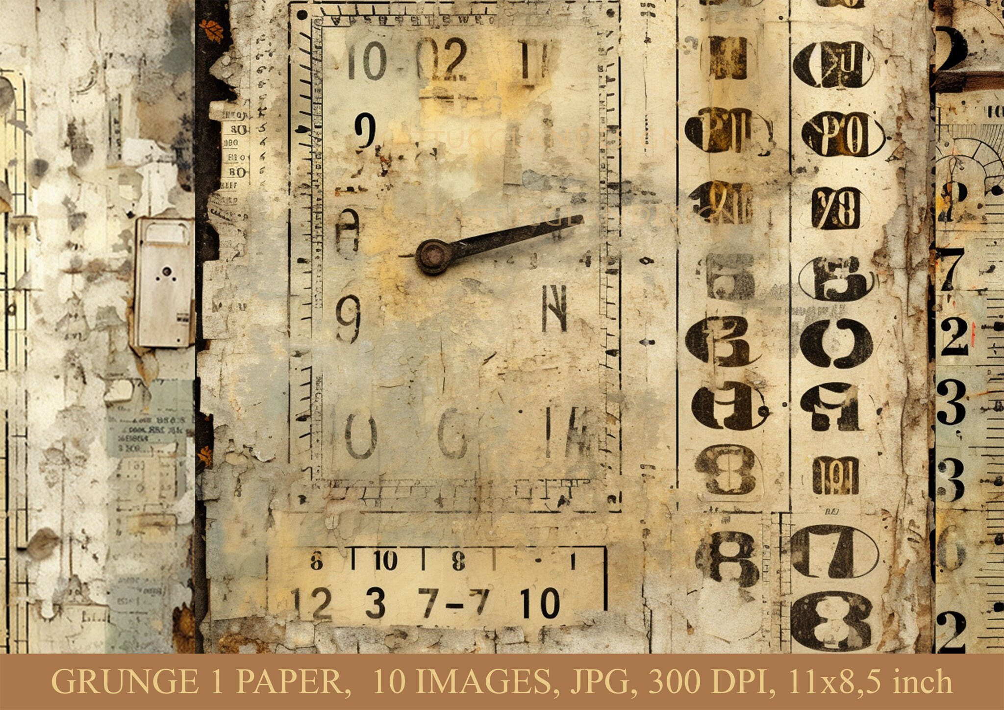 Grunge 1 Paper 1, Digital Download, Scrapbooking, Junk Journal ...