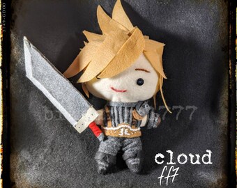 Final Fantasy 7 Cloud Plush - Etsy