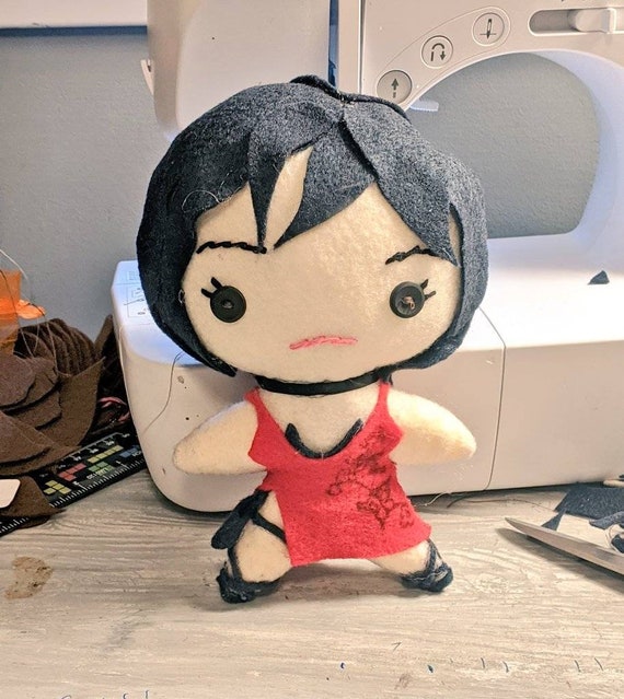 Resident Evil 4 Remake Game Ada Wong Original Design Cosplay Plush Toy