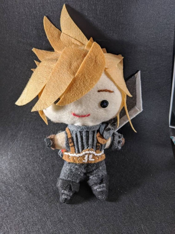 Final Fantasy 7 Cloud Plush - Etsy