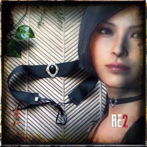 Ada Wong Velvet Choker: Resident Evil Cosplay Jewelry