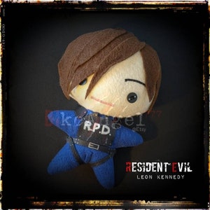 Resident Evil Leon S Kennedy Plush Doll: RPD Officer