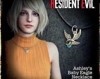 Resident Evil 4 jewelry Ashley Graham Cosplay Handmade Gamer Gift