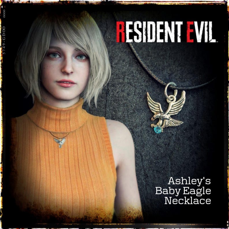 Resident Evil 4 Ashley Graham convention  Cosplay green or blue  horror gamer gift for her or him