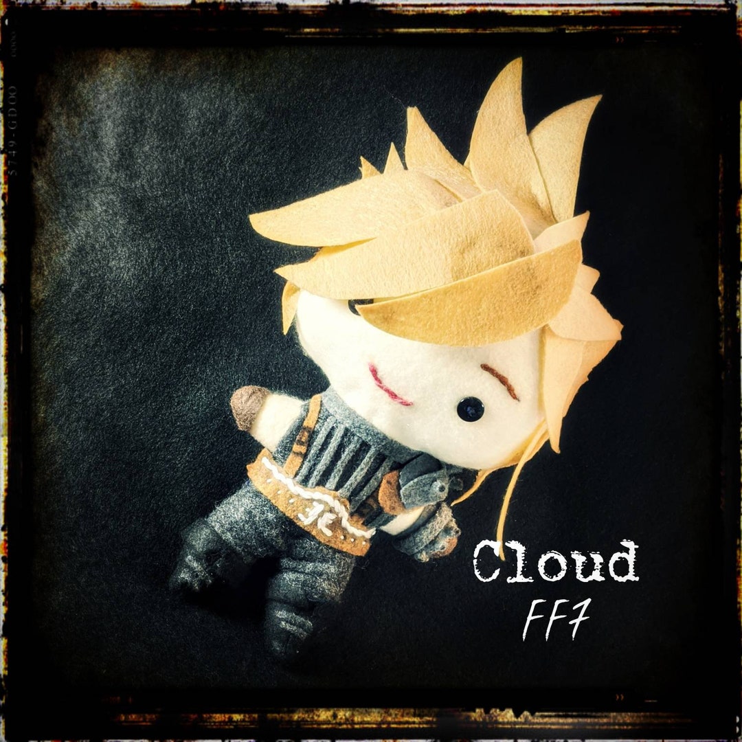 Final Fantasy 7 Cloud Plush - Etsy