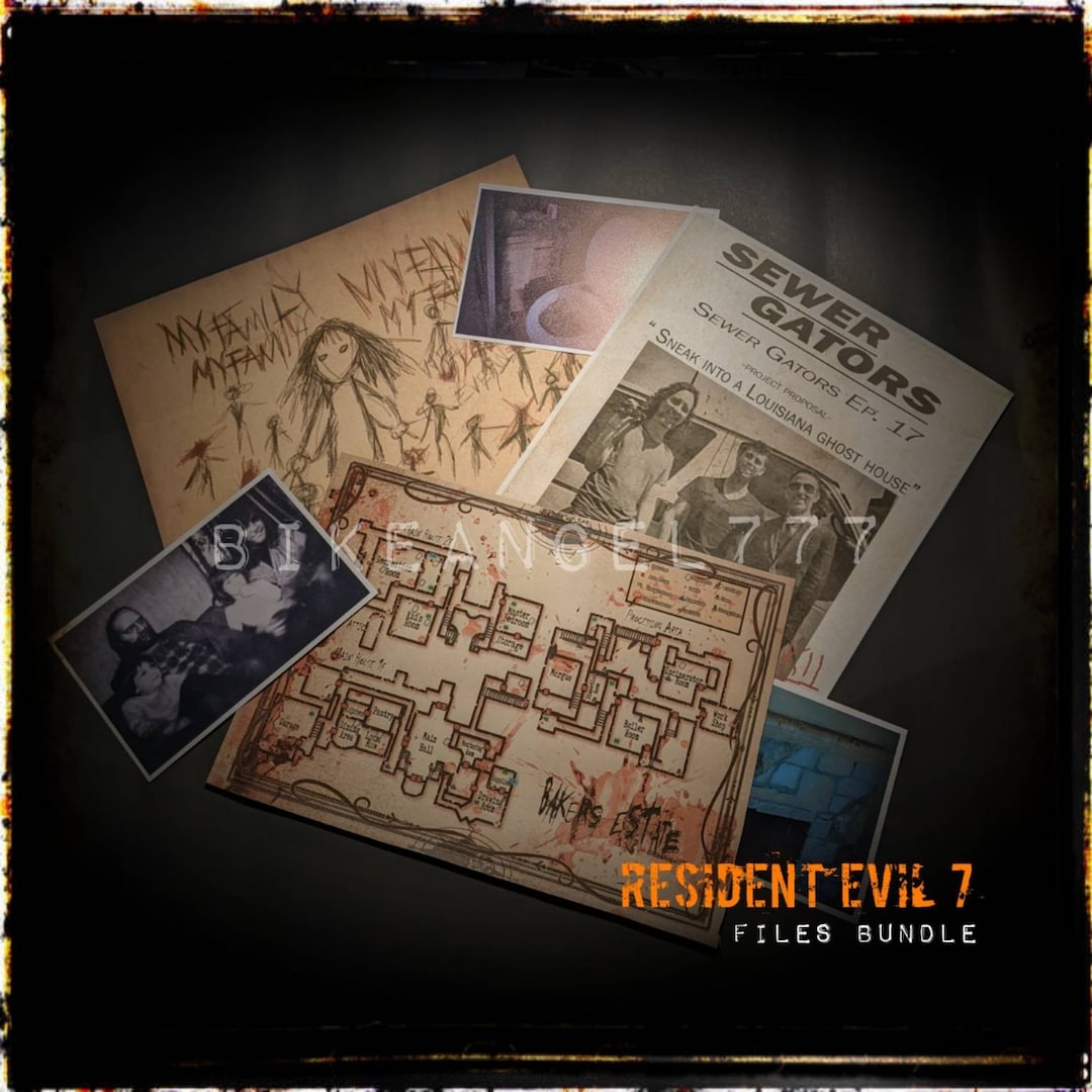 Resident Evil 7 Map Major Fan Bundle - Etsy UK