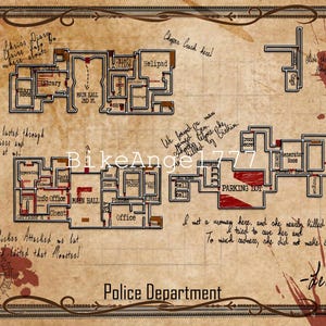 8x10 Original Resident evil 2 1998 precinct