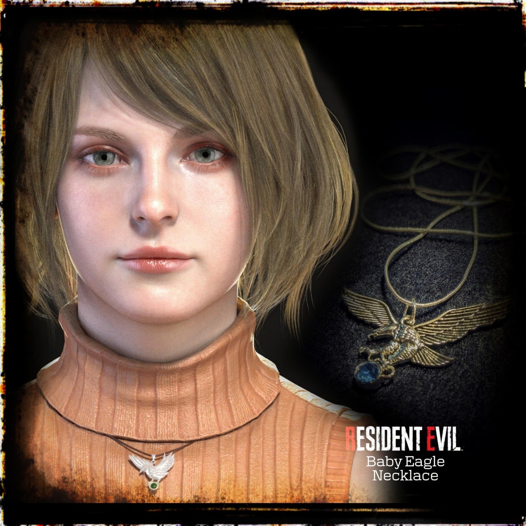 Ashley Graham Resident Evil4 Baby Eagle Horror Necklace Cosplay Jewelry