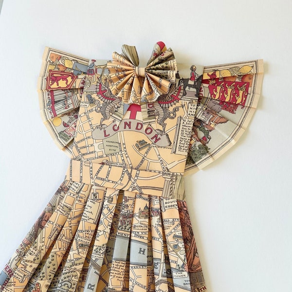 Paper Dress Artwork - London Map