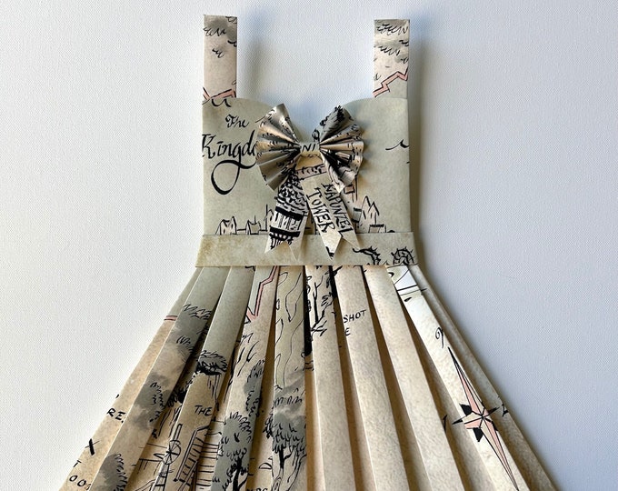 Paper Dress Artwork - Tangled Rapunzel Map