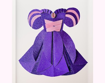 Paper Dress Artwork - Rapunzel (Tangled) Disney Princess