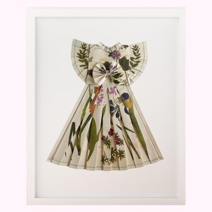 Paper Dress Artwork - Botanical Flowers