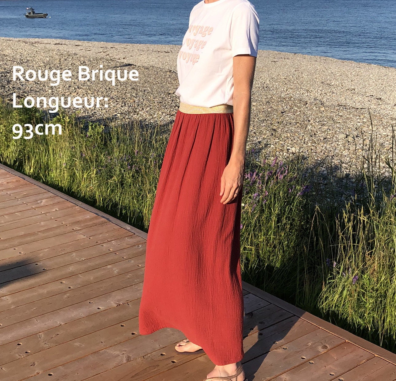Patron jupe longue double gaze sales