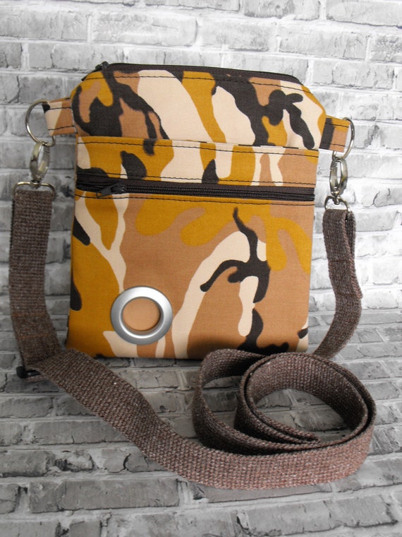 Cross Body Dog Walking Bag in Camouflage Fabric. Dog Etsy