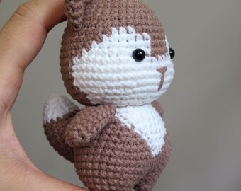 Häkelanleitung kleines Eichhörnchen/Häkelanleitung ( PDF /ENGLISCH)/Amigurumi crochet.
