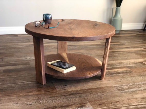 Modern Coffee Table - Oak Wood - With Drawers - Simple Assembly