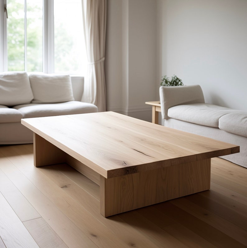 Modern Boho Coffee Table, Handmade Wood Coffee Table, Boho Table Etsy