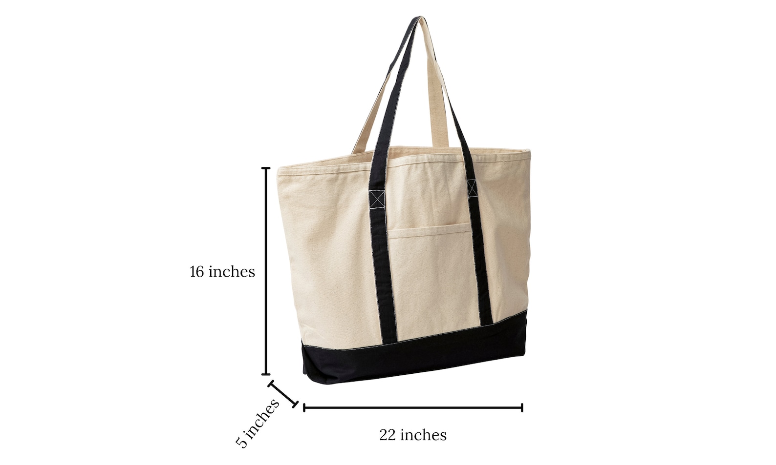 Extra Large Canvas Tote Bag With Zipper Large Canvas Beach Etsy