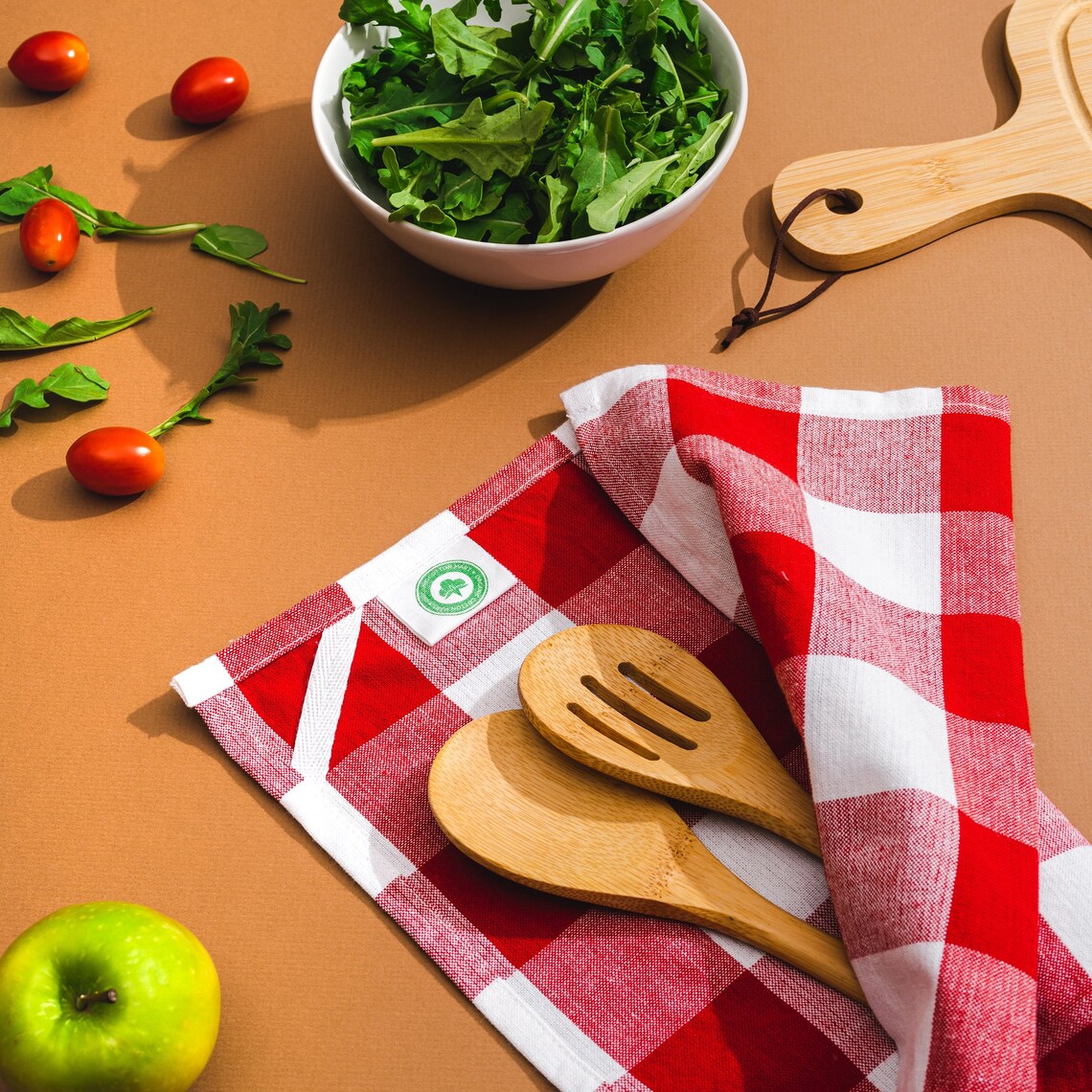 Red Christmas Kitchen Towels Holiday Decor Red Kitchen Etsy