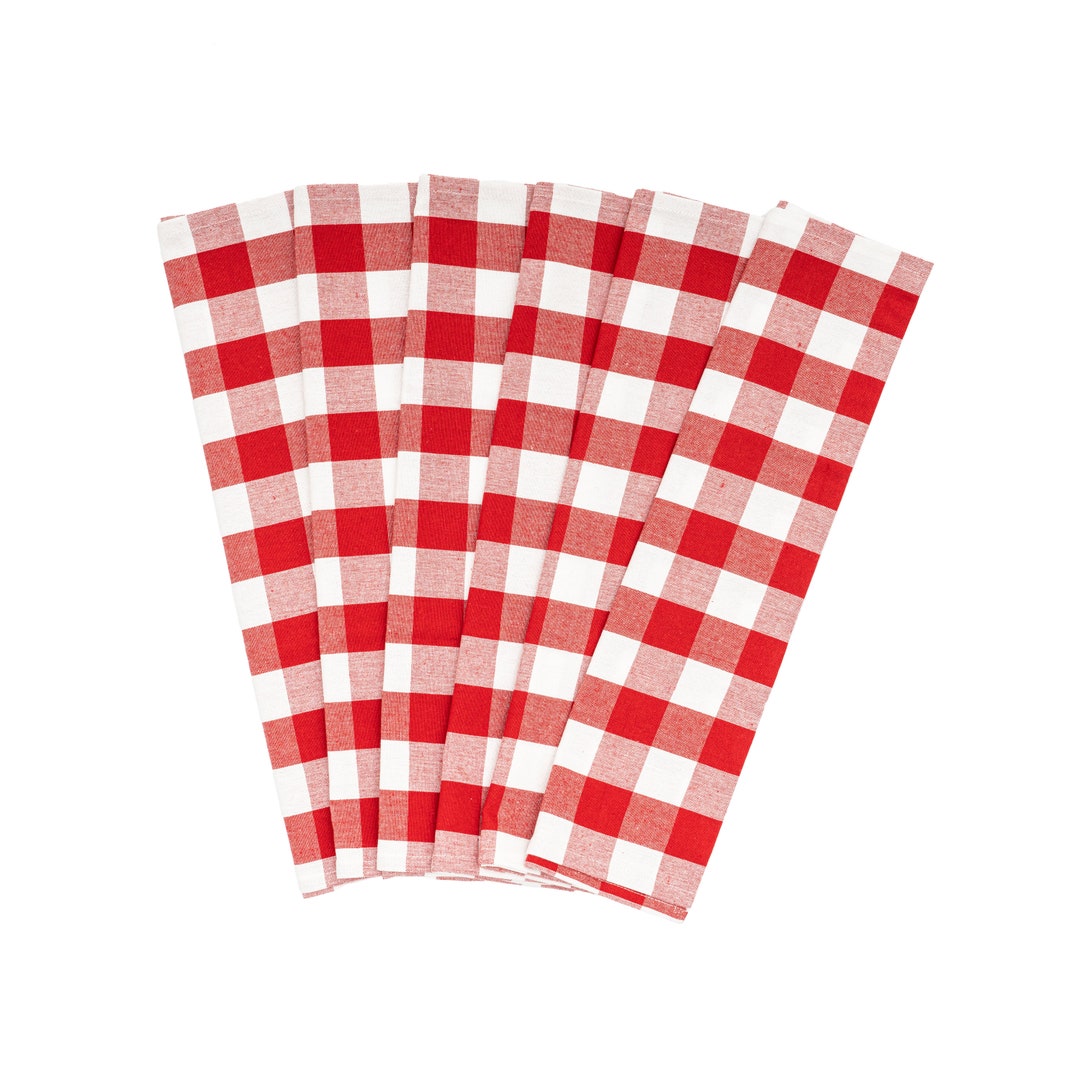 Red Christmas Kitchen Towels 6 Pack Holiday Decor Red Kitchen Towels