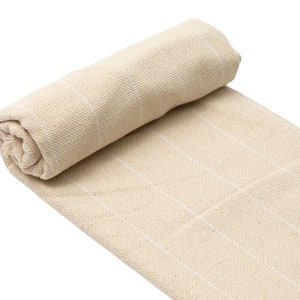 Monks Cloth with Guide Line - Fabric for Punch Needle Rug Hooking - Premium & Organic Cotton Monks Cloth - Available by Yard